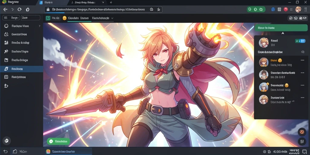 Tangkapan layar memperlihatkan fitur interaktif di dalam game.