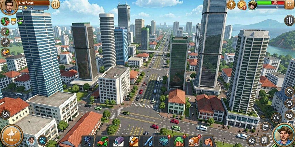 Tangkapan layar yang menampilkan grafik indah dalam game.